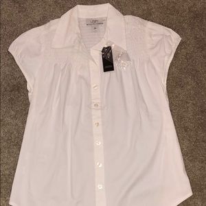 Loft white shirt. Brand NWT !!
